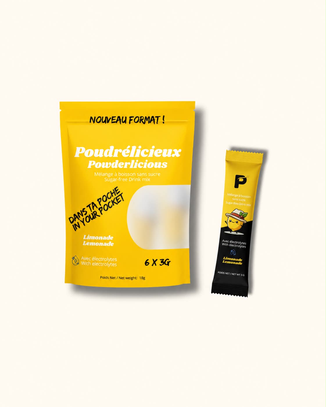 Lemonade | Sugar-free drink mix | Single-serve size