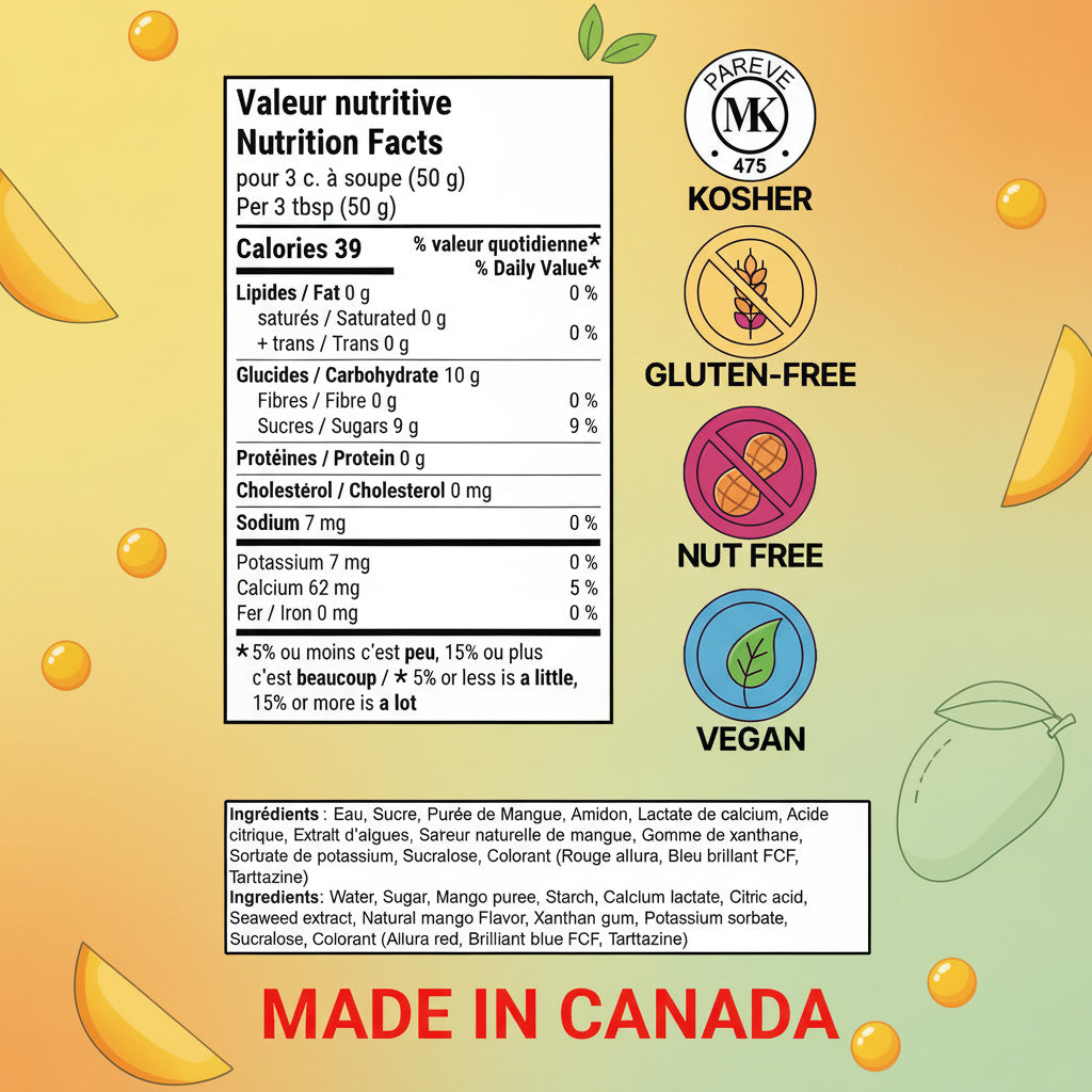 Bulles Éclatantes | Mangue 500g