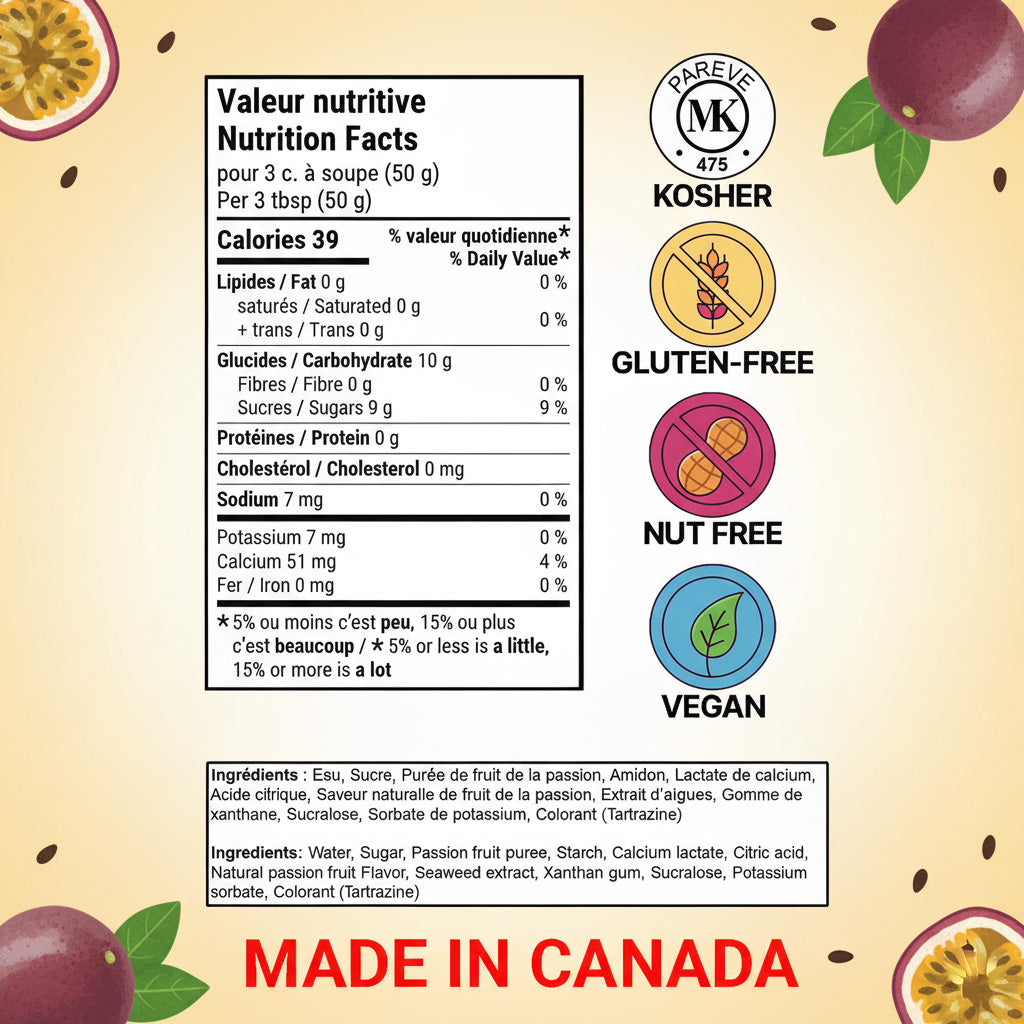 Bulles Éclatantes | Fruit de la passion 500g