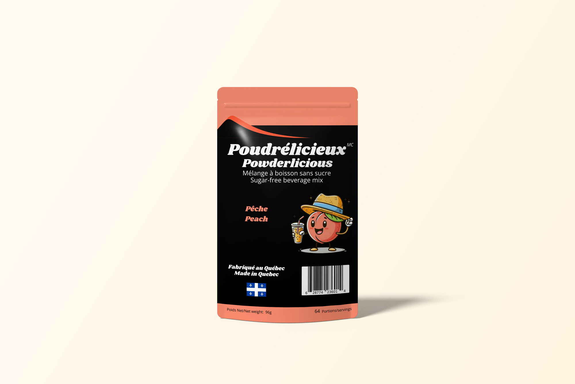 Pêche | Mélange à boisson sans sucre