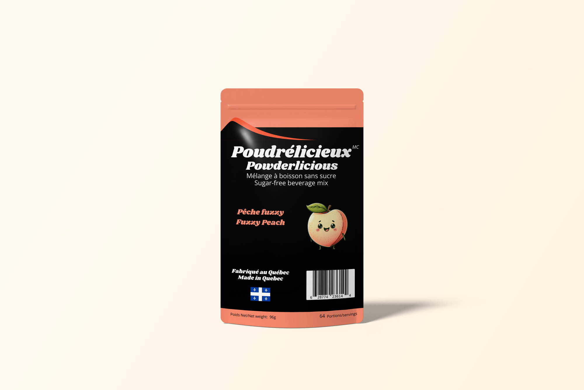 Pêche Fuzzy (Surette) | Mélange à boisson sans sucre