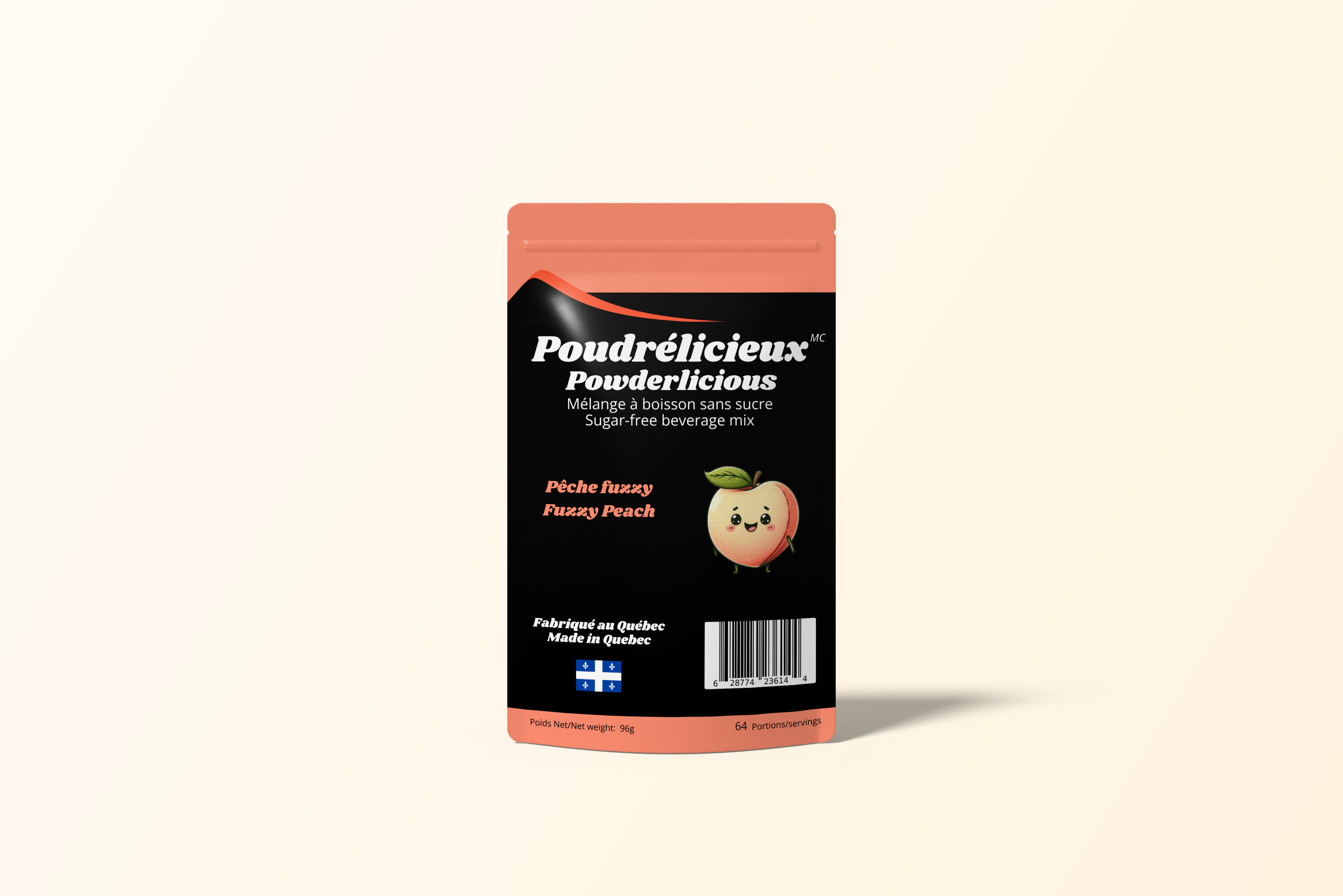 Pêche Fuzzy (Surette) | Mélange à boisson sans sucre