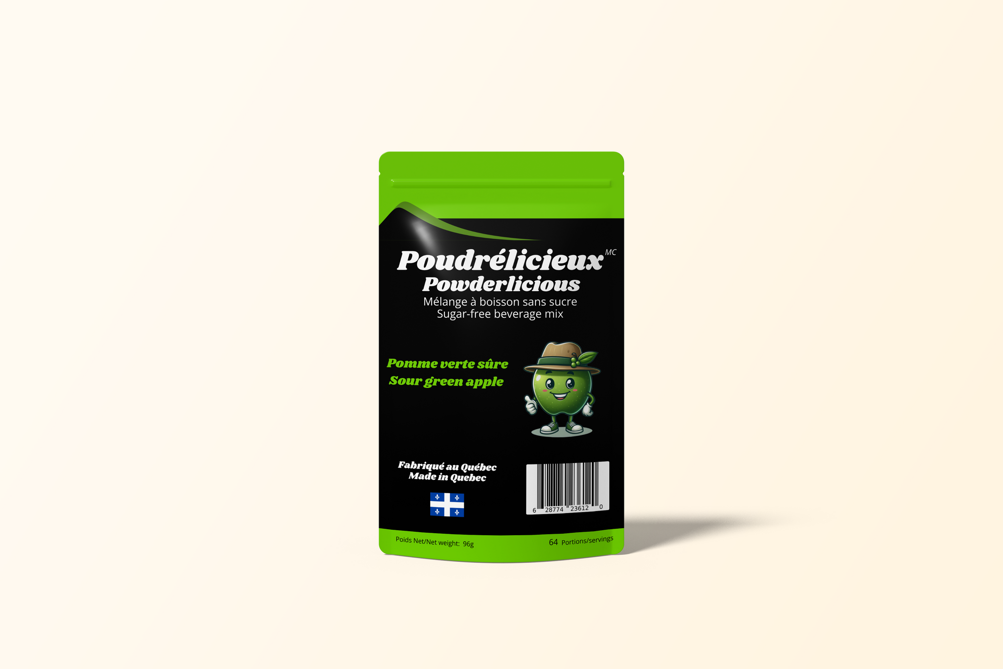 Pomme Verte Sûre | Mélange à boisson sans sucre