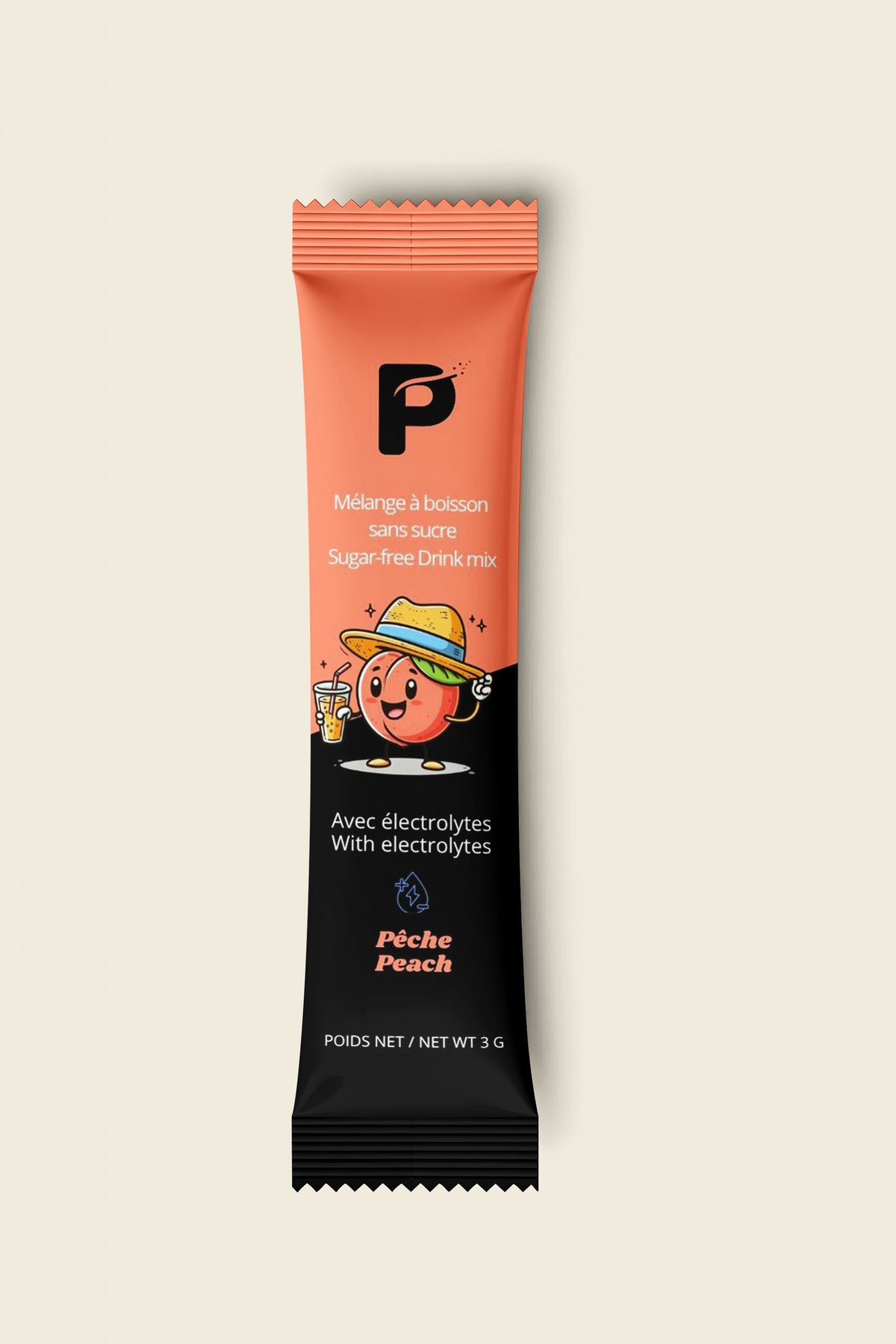Peach | Sugar-free drink mix | Single-serve size