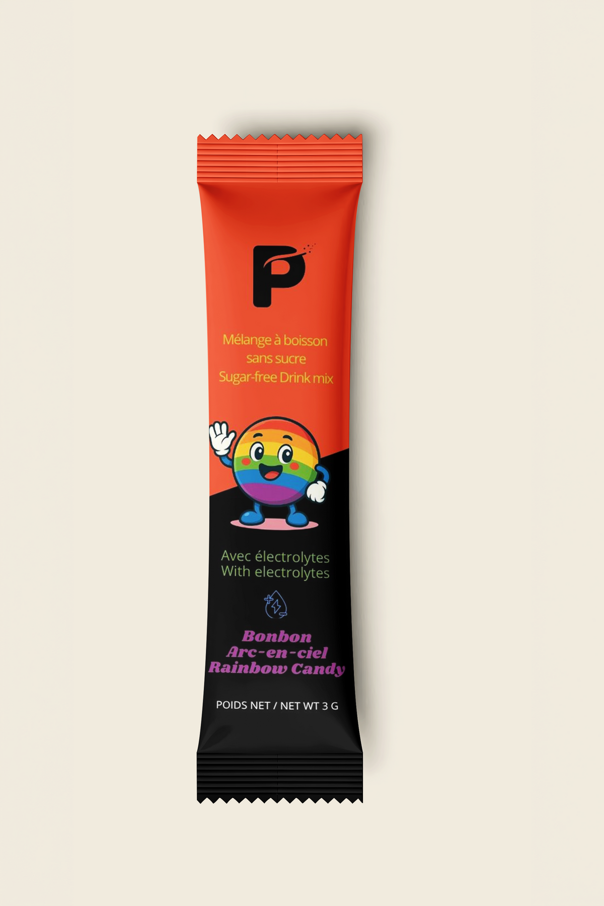 Rainbow candy | Sugar-free drink mix | Single serving size