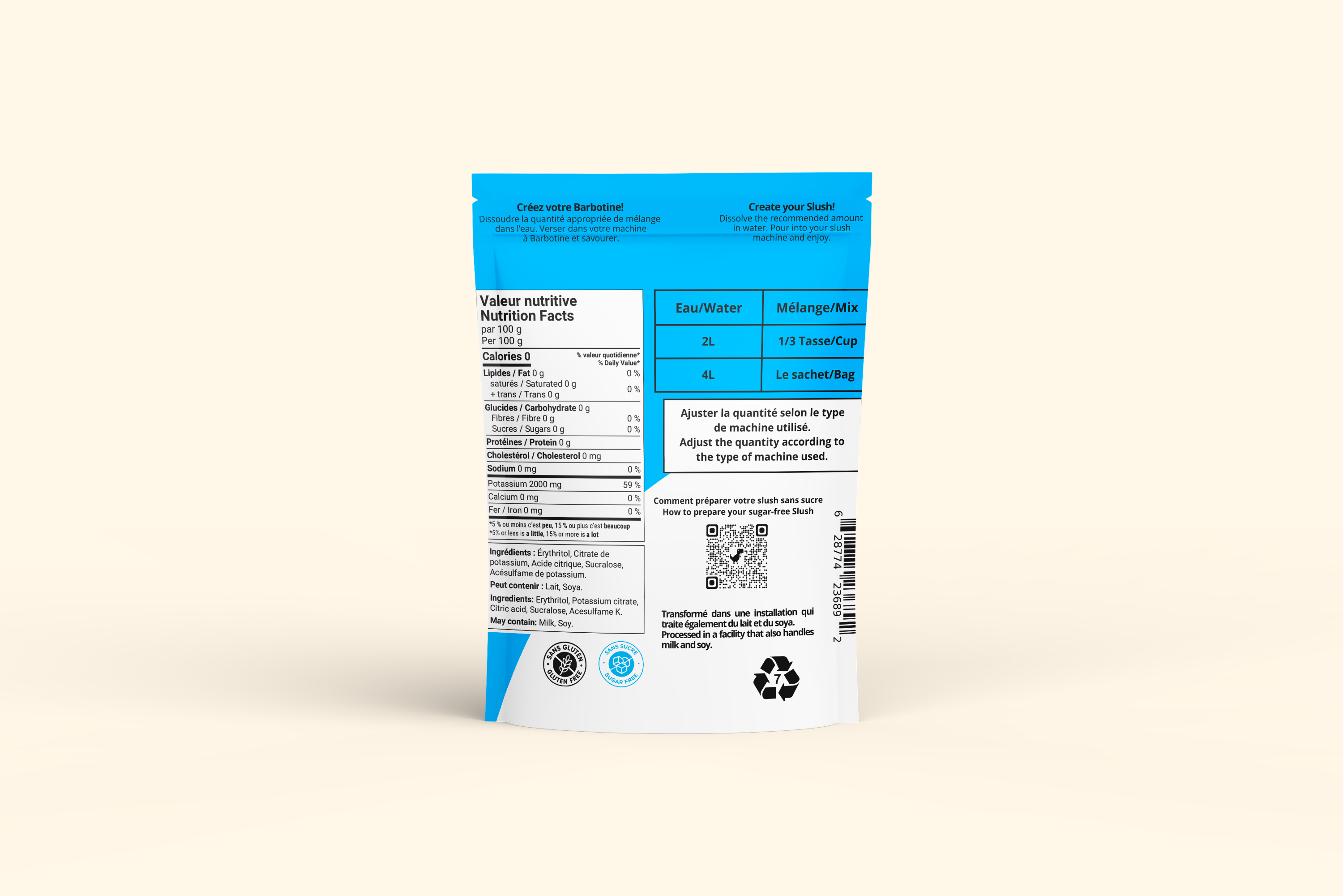 Sugar-free neutral base | zero calorie